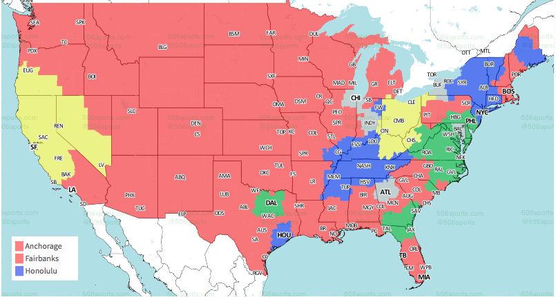 Nfl Tv Coverage Map