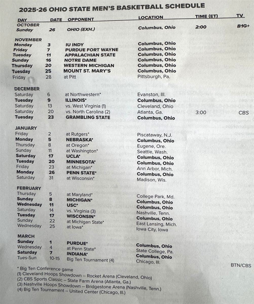 Ohio University Basketball Schedule 2027 23