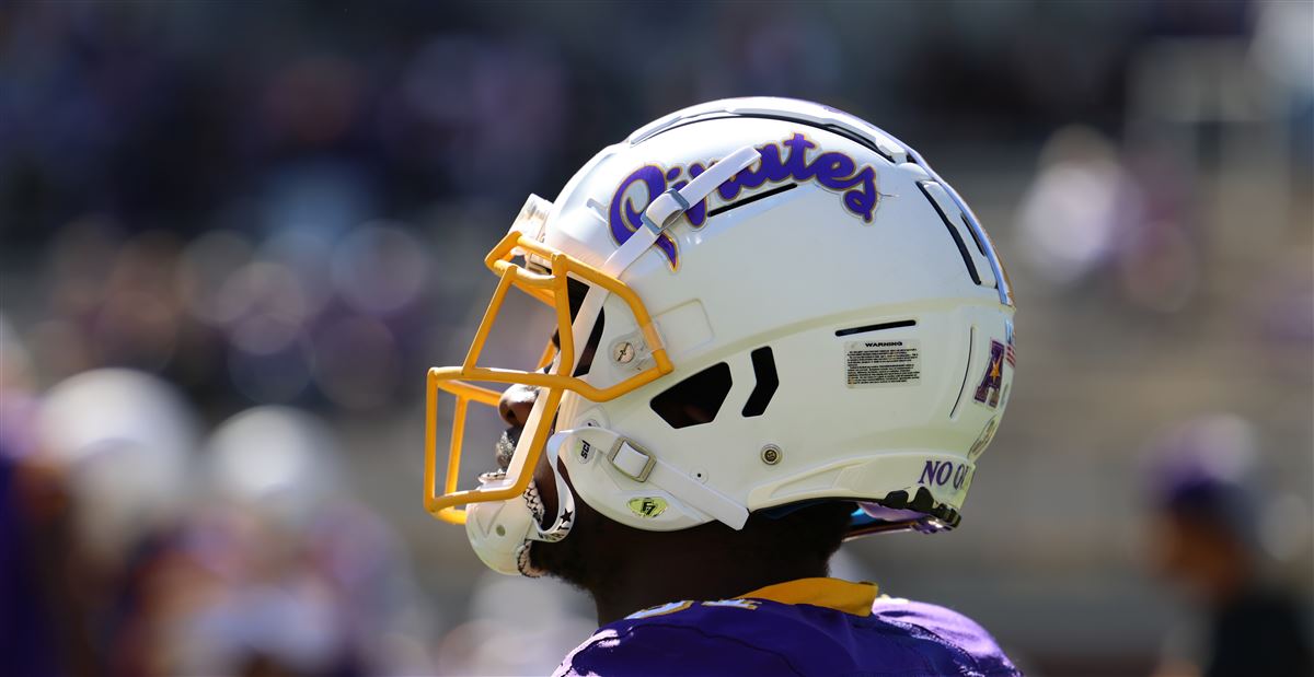 ecu white football helmet East Carolina Pirates Replica Speed point chinstrap EAST CAROLINA ECU PIRATES FOOTBALL