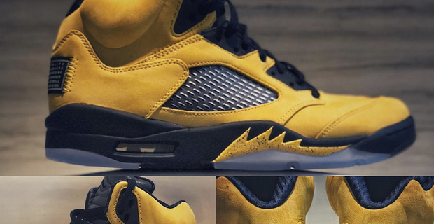 Nike Teases Latest Air Jordan 5 Michigan Edition