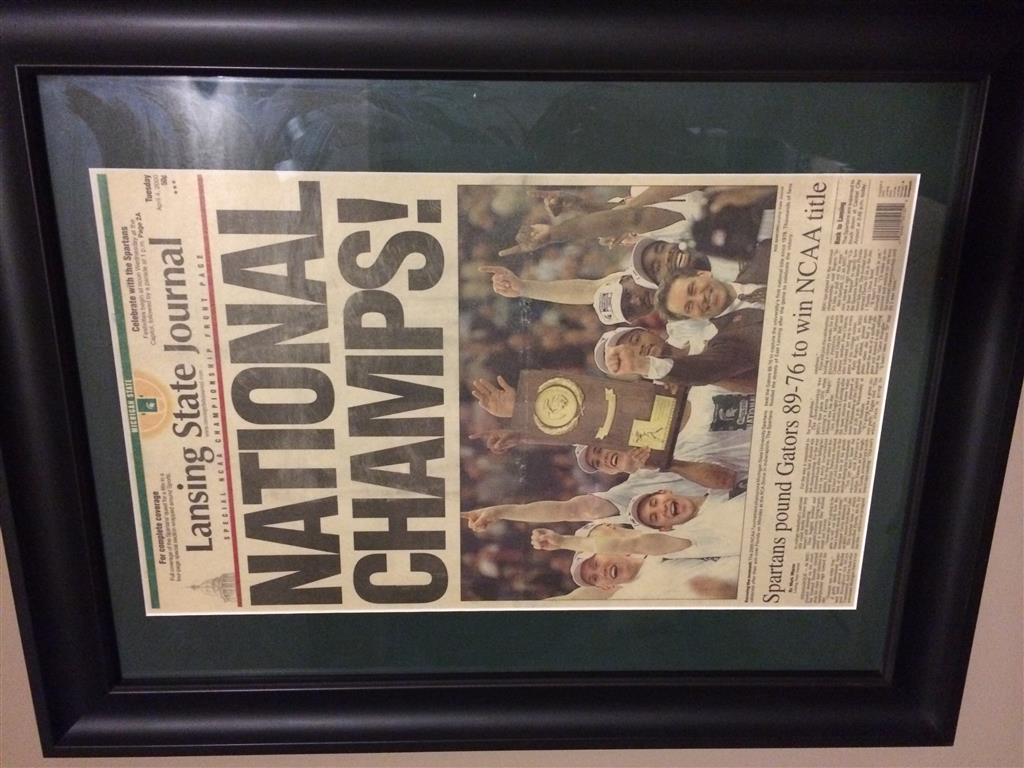 Which Rose Bowl Newspaper I Took My Newspaper To Hobby Lobby They Will Take The And Put It On Some Thicker Board For You Then Frame Mat
