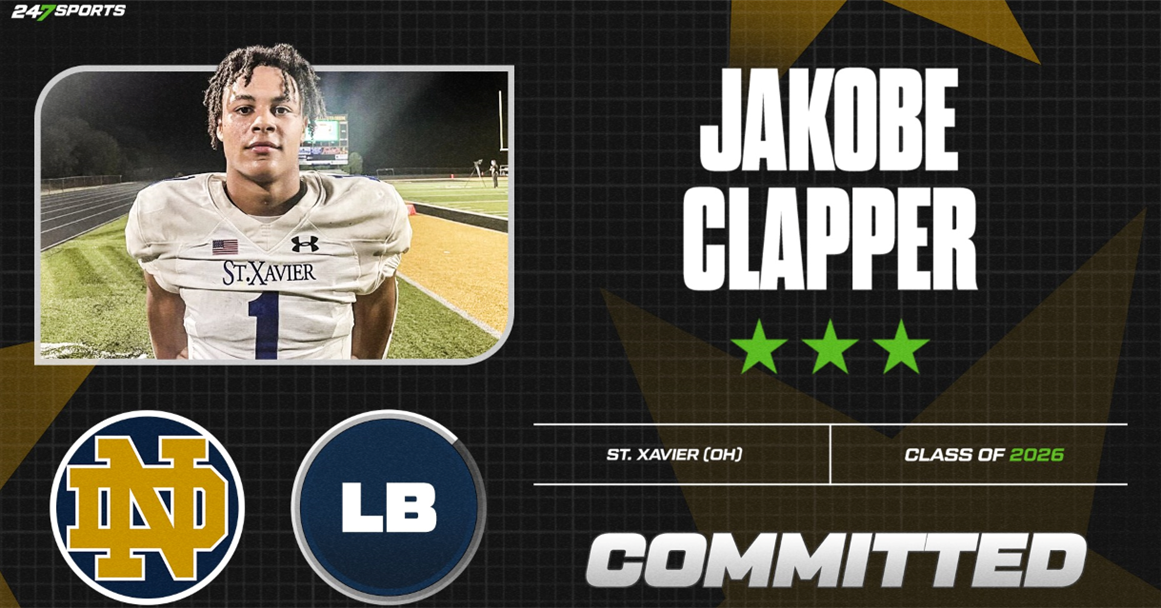 Kobe Clapper BREAKING: Notre Dame Lands a Commitment from Four-Star Linebacker ...