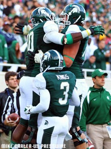 Le'Veon Bell goes from Eastern Michigan recruit to a team leader for  Michigan State 