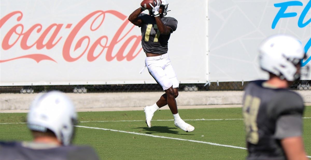 Photo Gallery UCF football practices inside the Bounce House, holds