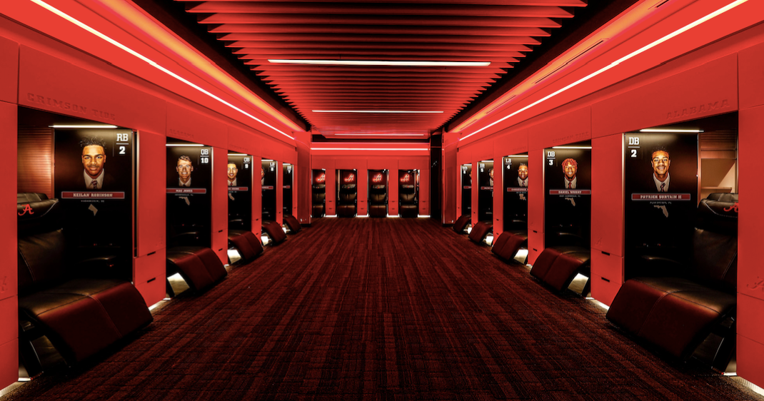 Watch Alabama shares details on brandnew football locker room