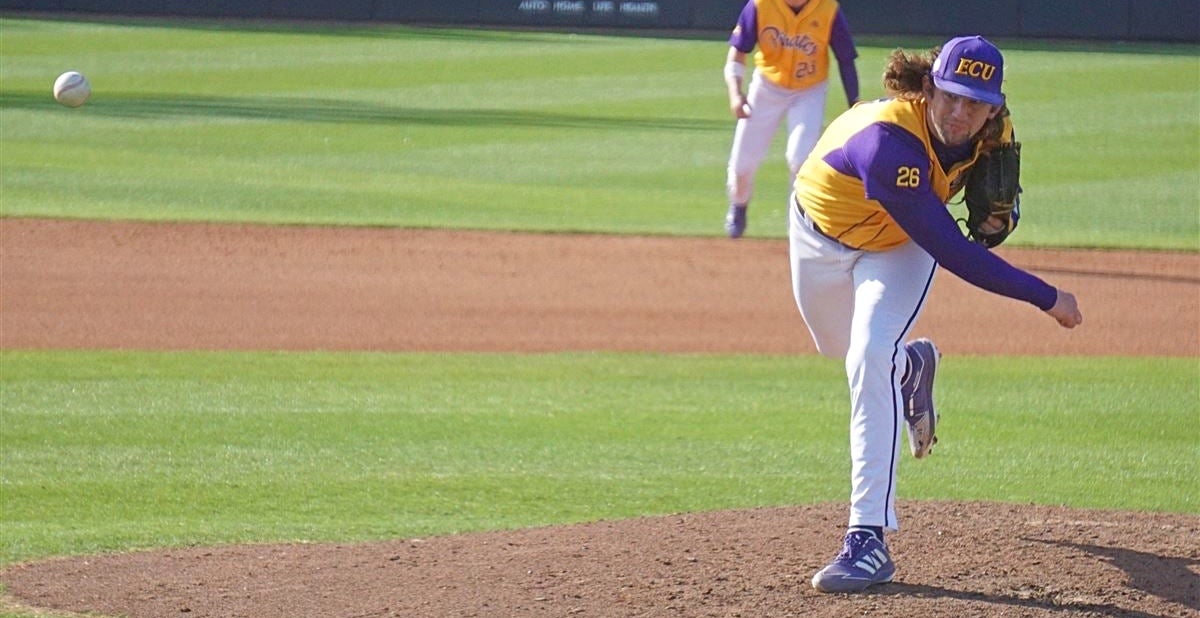 ECU right-handed pitcher Gavin Williams was selected No. 23