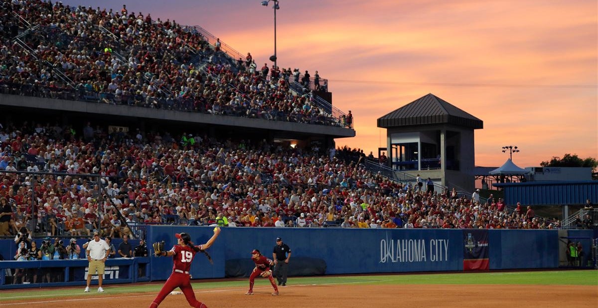 The numbers behind OU-TX record-breaking WCWS Championship Series