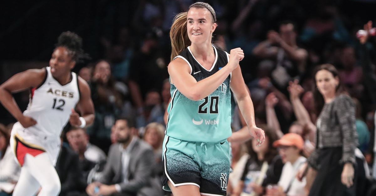 Sabrina Ionescu breaks WNBA record for most made threes in a season