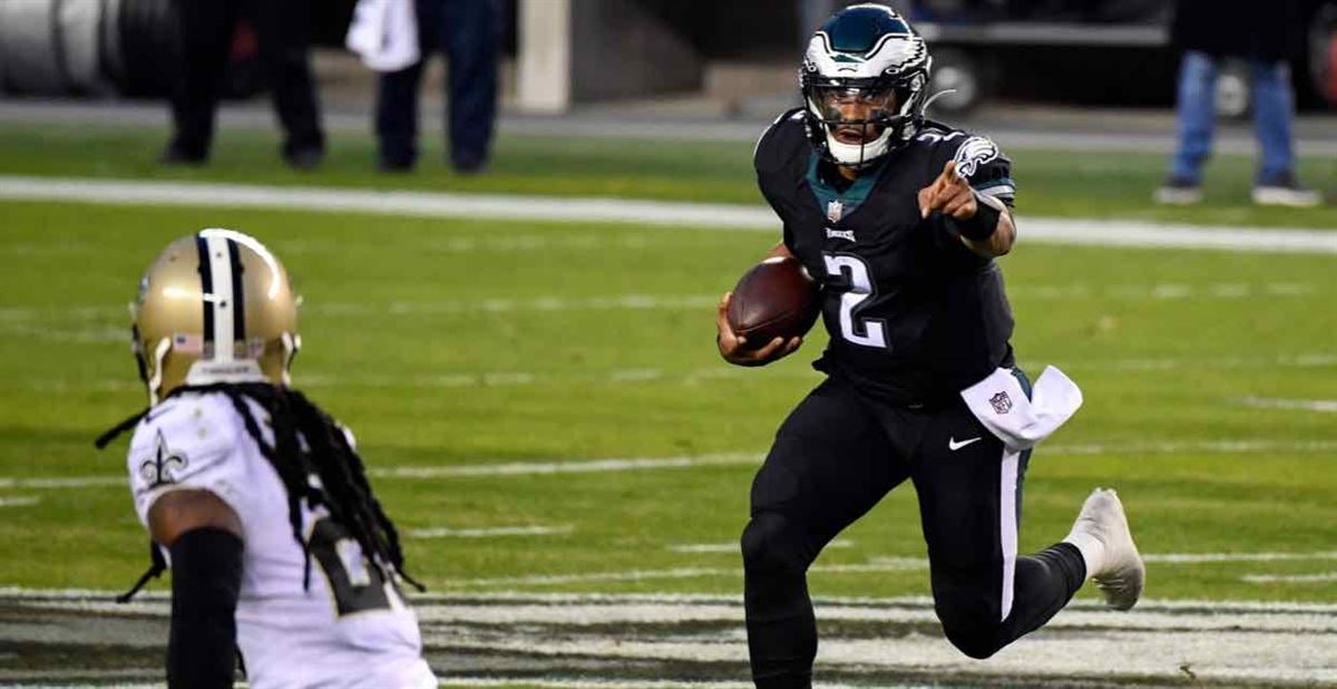 In first NFL start, Jalen Hurts helps Eagles beat Saints 24-21 - WHYY