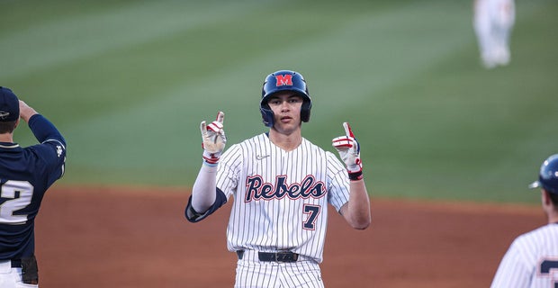 Ole Miss Baseball - Classic pinstripes for the Swayze Opener