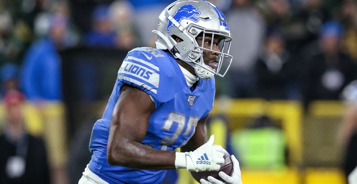 Where does Kerryon Johnson stand among Detroit's running backs? 