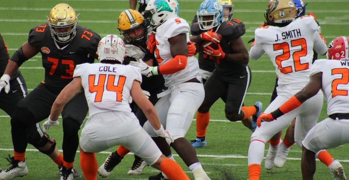 Riley Cole Has Good Practice and Excellent 2021 Senior Bowl Game