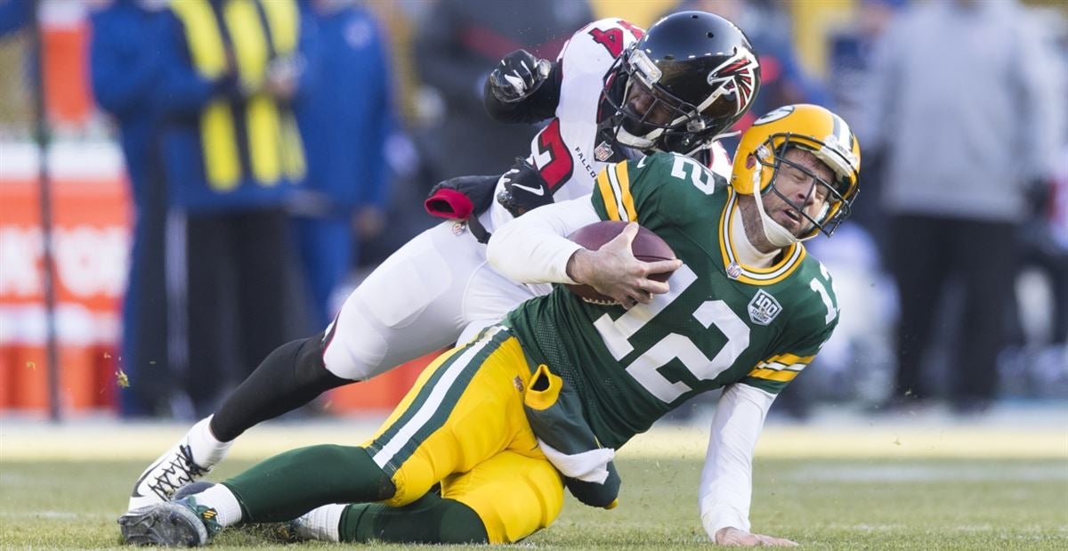 Green Bay Packers Starter Tackle French Terry Crew at the Packers