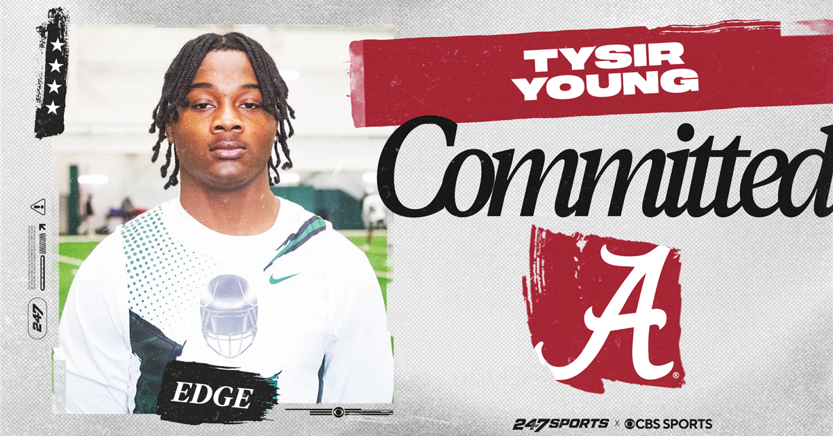 2028 COMMITMENT: Four-star EDGE -- No. 1 prospect in Delaware -- Tysir Young joins fast-growing Alabama class