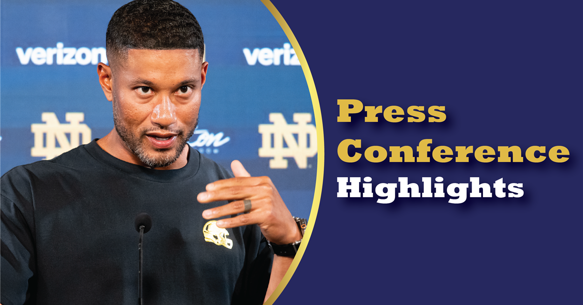 Highlights from Notre Dame's Fall Camp Wrap-Up Press Conference