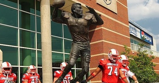 Unitas statue moves to new home at PJCS