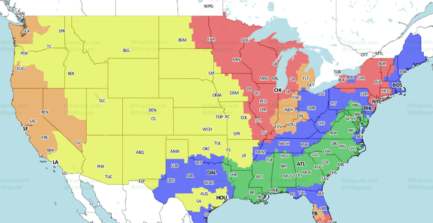 506 Sports - NFL Maps: Week 13, 2022