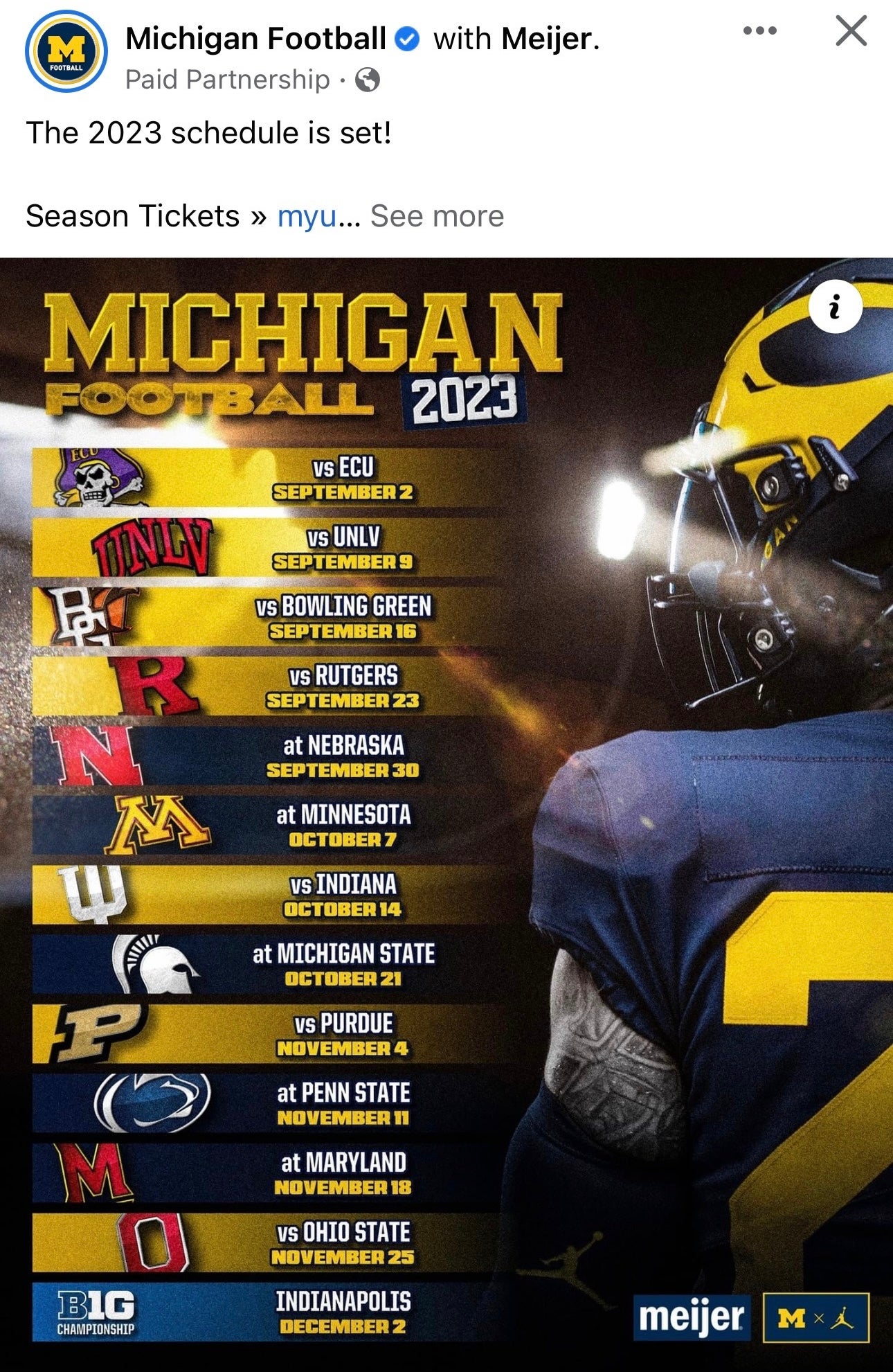 2023 B1G Football Schedule - BTN Reveal @Noon