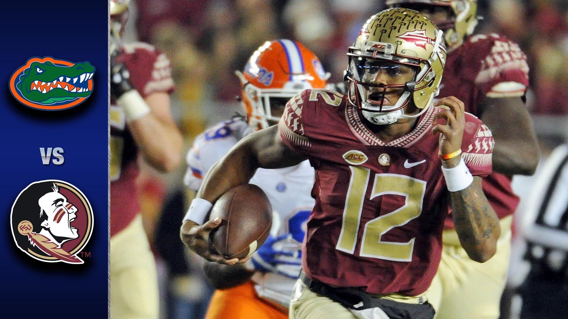 Men's Florida State Seminoles #4 Dalvin Cook White Alumni Football