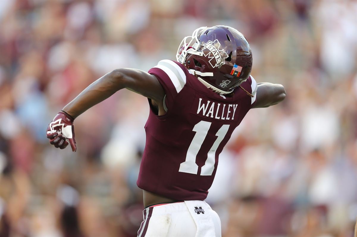 Mississippi State Bulldogs Jaden Walley #11 Grey Concrete Building