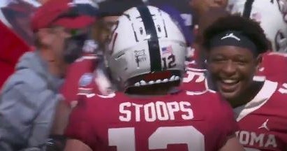 Watch Bob Stoops Son Drake Catches His First Td For Oklahoma