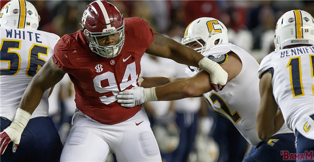 Redskins' Jonathan Allen and Da'Ron Payne make up the 'Alabama Wall'