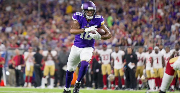 Stefon Diggs and Kyle Rudolph want matching Vikings jerseys and pants