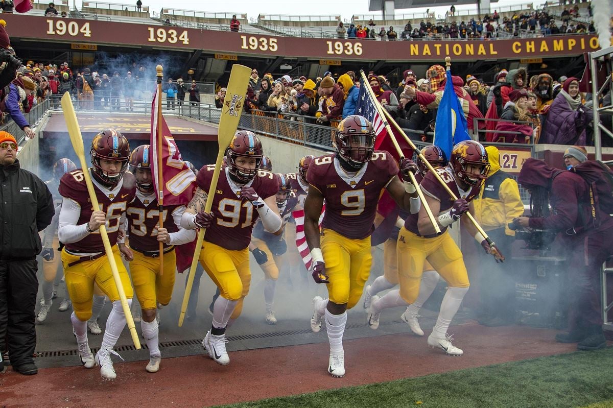 Football vs Bowling Green Sept 25 - Image 52: Esezi Otomewo, celebration -  University of Minnesota