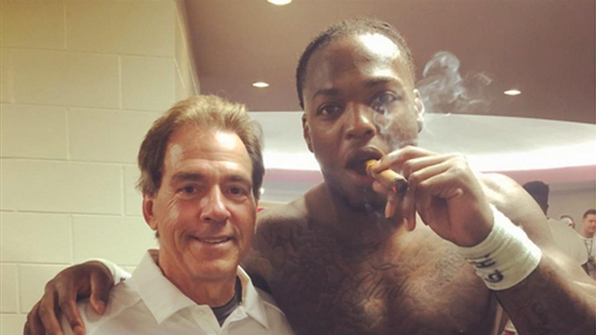 nick saban chewing tobacco Nick Saban on smoking cigars, possibility of Tennessee rivalry ending