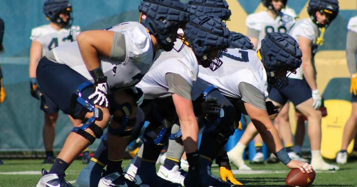 Photos from WVU's first open practice of spring