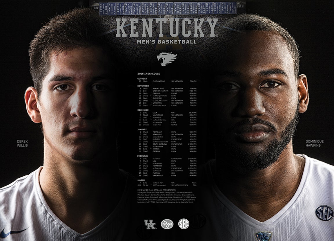 2022-23 Kentucky Men's and Women's Basketball Posters Unveiled