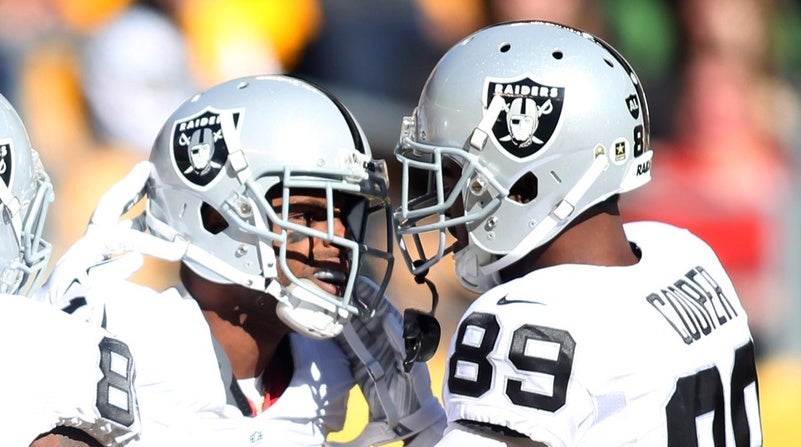 Amari Cooper and Michael Crabtree 3rd Pair of Raiders with 1,000