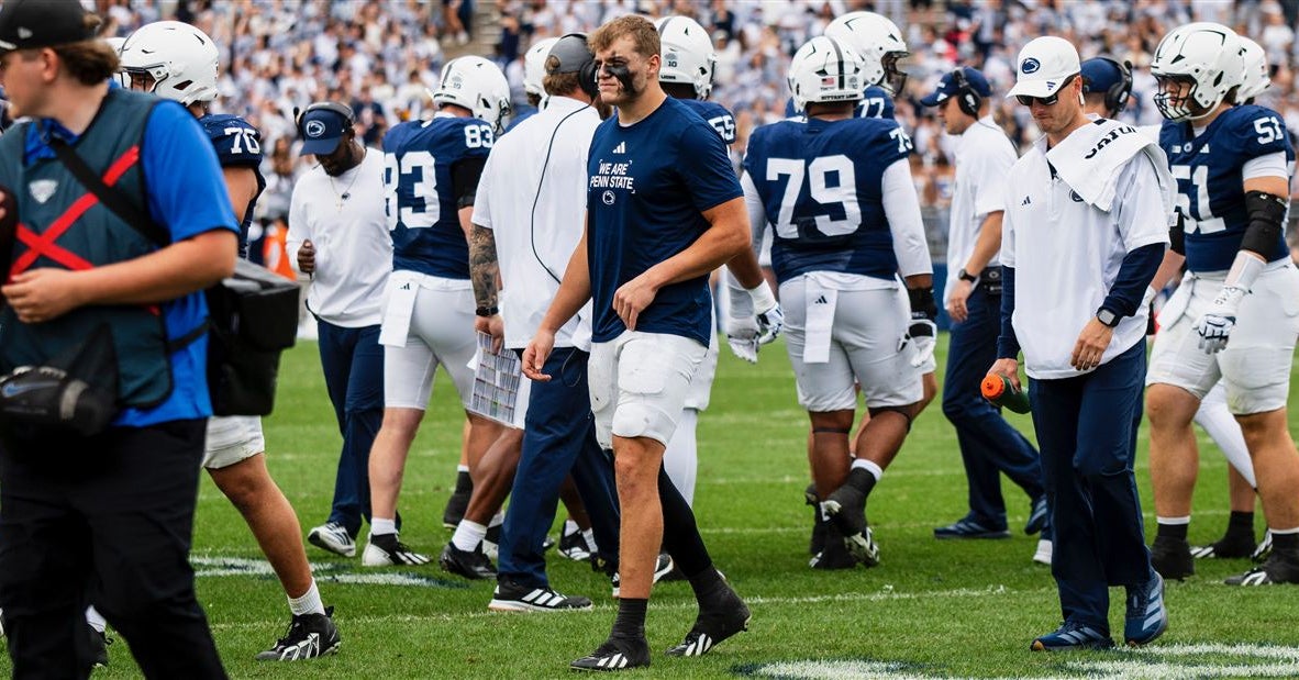 Penn State injury updates: OL Brock Riker, TE Andrew Rappleyea ‘dinged ...