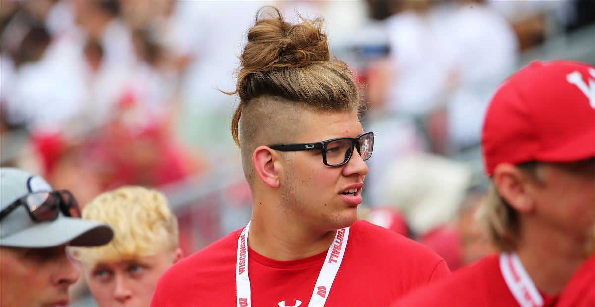 Wisconsin native Nathan Roy on the sideline of Luke Fickell's Badger coaching debut.