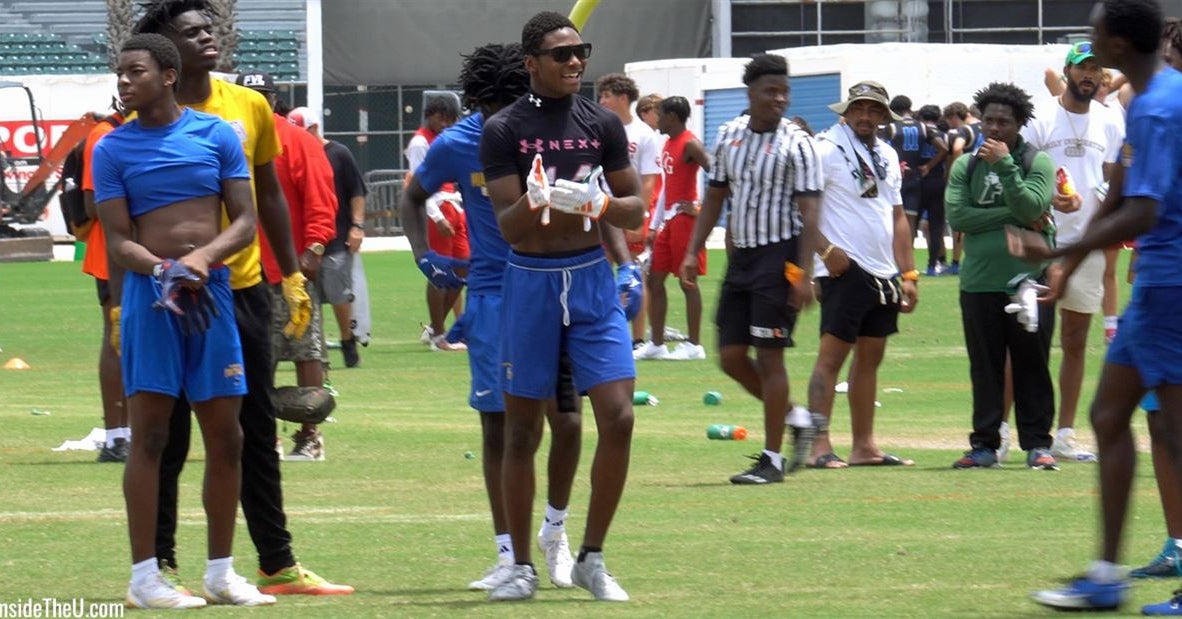 Video 2027 Wr Nick Lennear At Miami 7 On 7 Camp