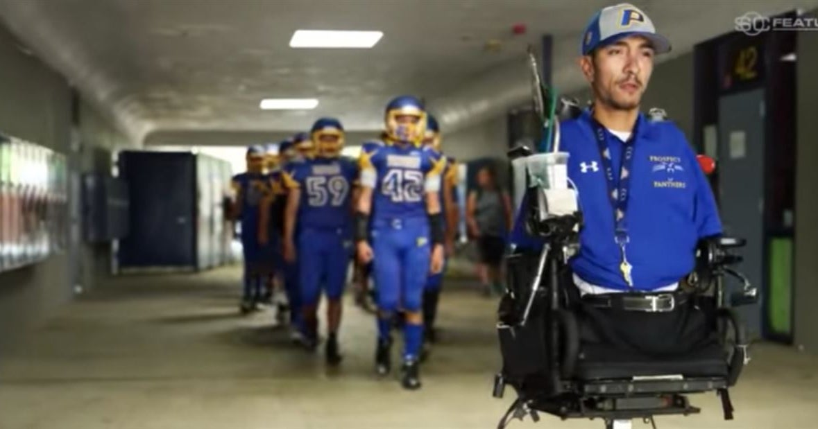 ESPN profiles coach Rob Mendez who was born without limbs