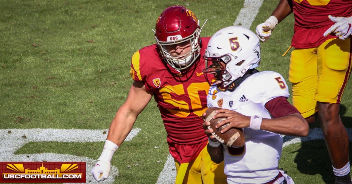 Breakout defensive end Nick Figueroa out for USC spring camp after offseason surgery 