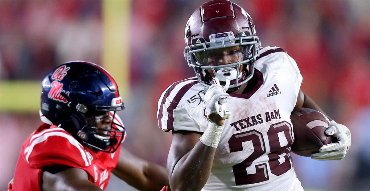 LOOK: Former Texas A&M Aggies Running Back Isaiah Spiller in Full Los  Angeles Chargers Gear - Sports Illustrated Texas A&M Aggies News, Analysis  and More