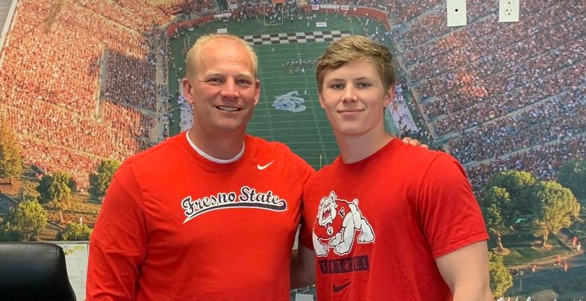 Bakersfield Liberty 2021 LB Brady Anderson visits Fresno State