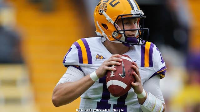 Red Zone Watch: LSU's offense shoots up chart behind QB Brandon Harris