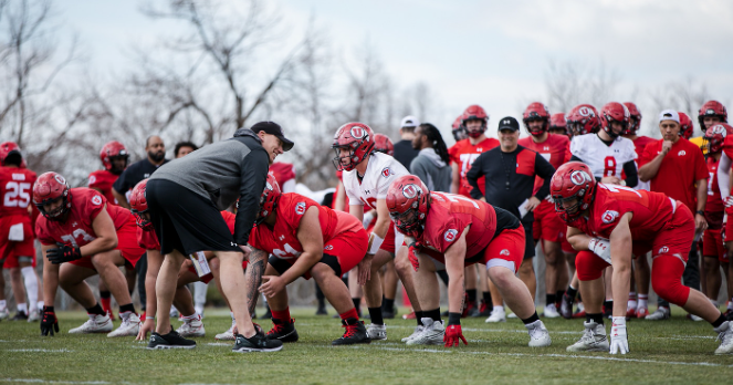 Utah's Jim Harding on getting the O-line prepared for game one this season