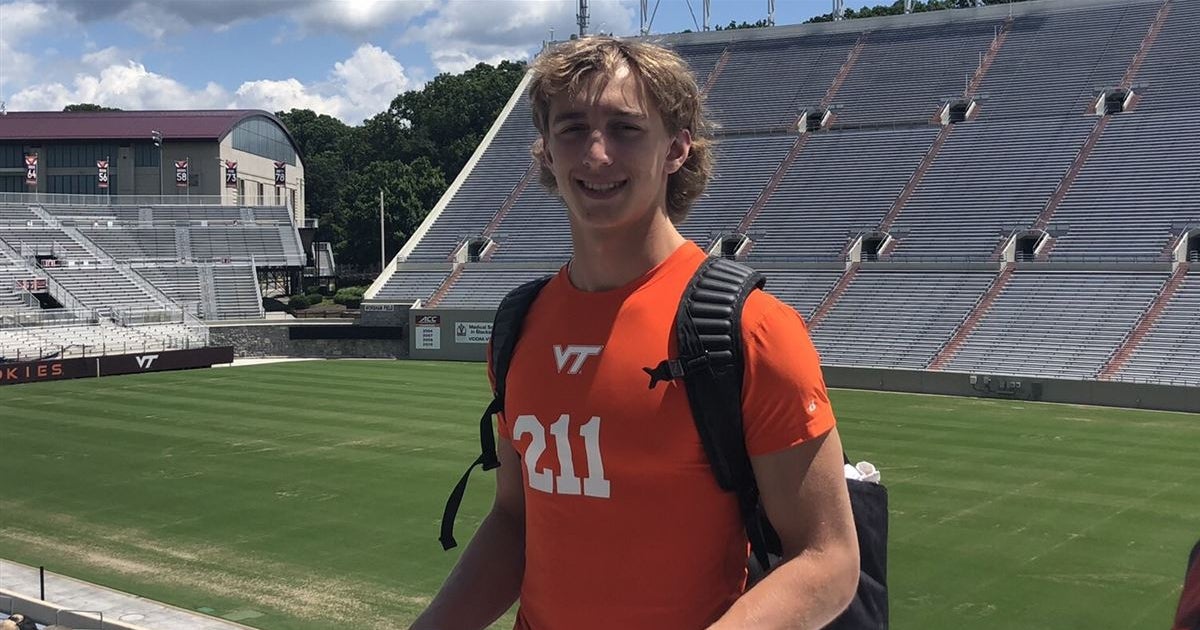 ’24 QB Luke Reynolds camps at Virginia Tech