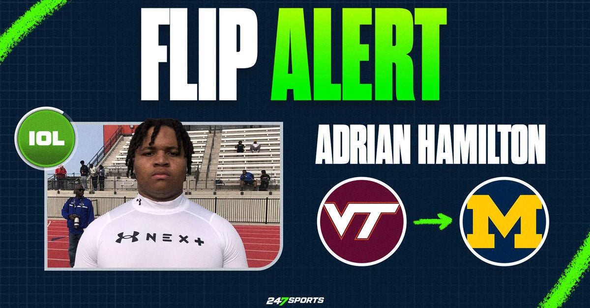 OL Adrian Hamilton flips from Virginia Tech to Michigan after official visit