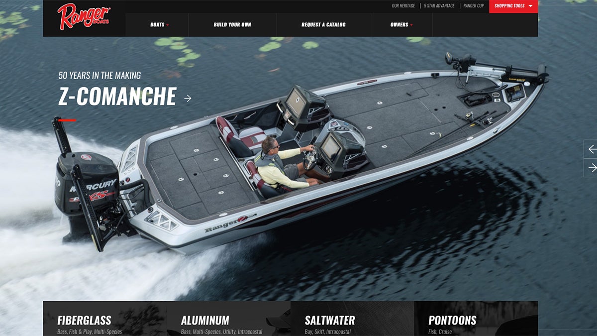 Ranger Boats Introduces All-New Website Ranger Boats Introduces All-New Website