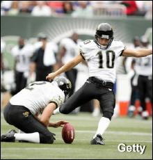 Josh Scobee # 10 Jacksonville Jaguars K College:Louisana Tech