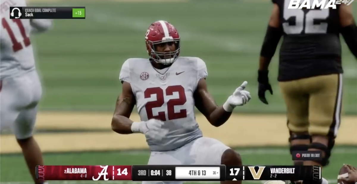 EA College Football 25 Sim: Alabama vs. Vanderbilt