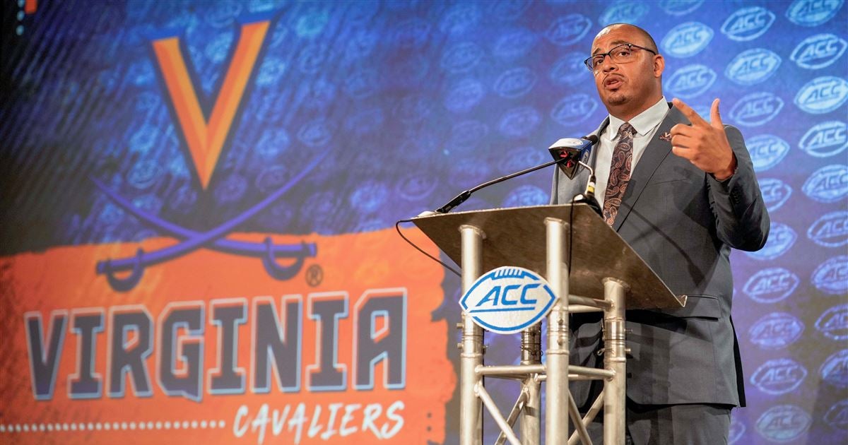 ACC Media Days 2022 Virginia football coach Tony Elliott, QB Brennan