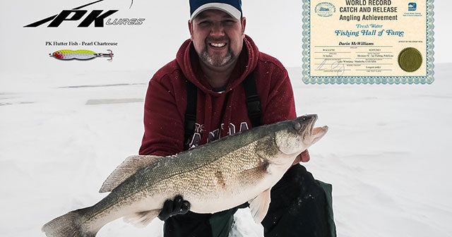 World-Record Ice Fishing Walleye