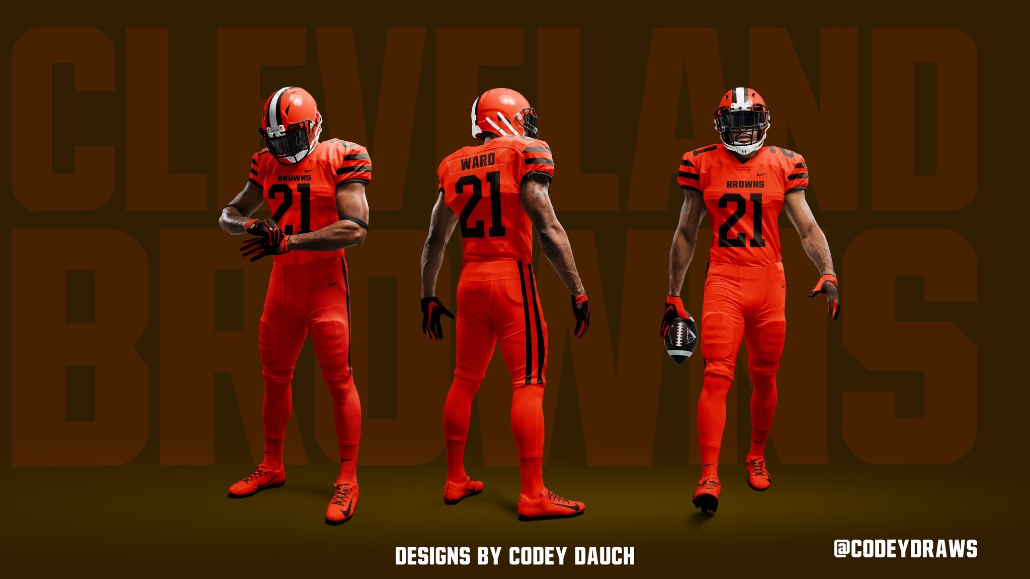 cleveland browns orange jersey