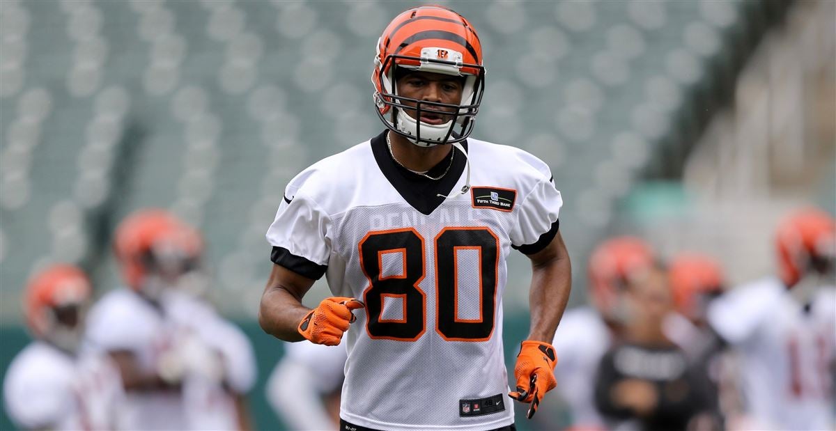 August 22, 2019: Cincinnati Bengals wide receiver Josh Malone (80